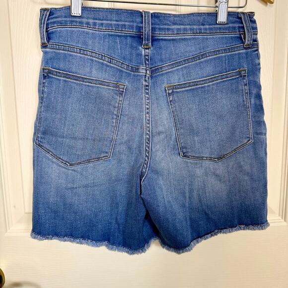 J. Crew Lookout Highrise Jean Shorts Size 28 Cutoff Medium Blue EUC - Picture 2 of 5